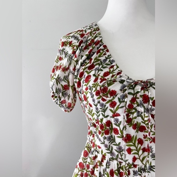 BANJANAN Artemis Dress Boundless Floral White Size XS - Picture 4 of 16